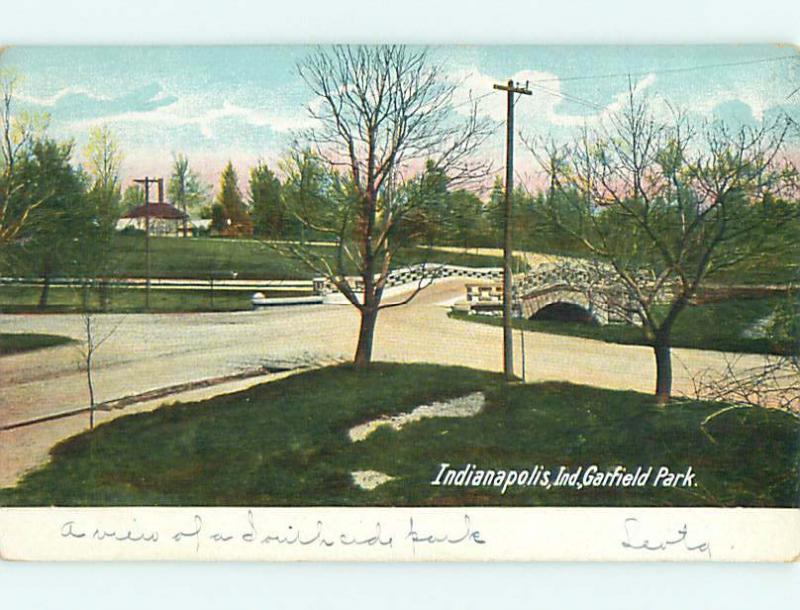 Unused Pre-1907 PARK SCENE Indianapolis Indiana IN r7496