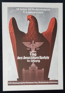 GERMAN THIRD REICH ORIGINAL EVENT POSTER FOR 10 YEAR LEGAL GUARDIAN LAW LEIPZIG