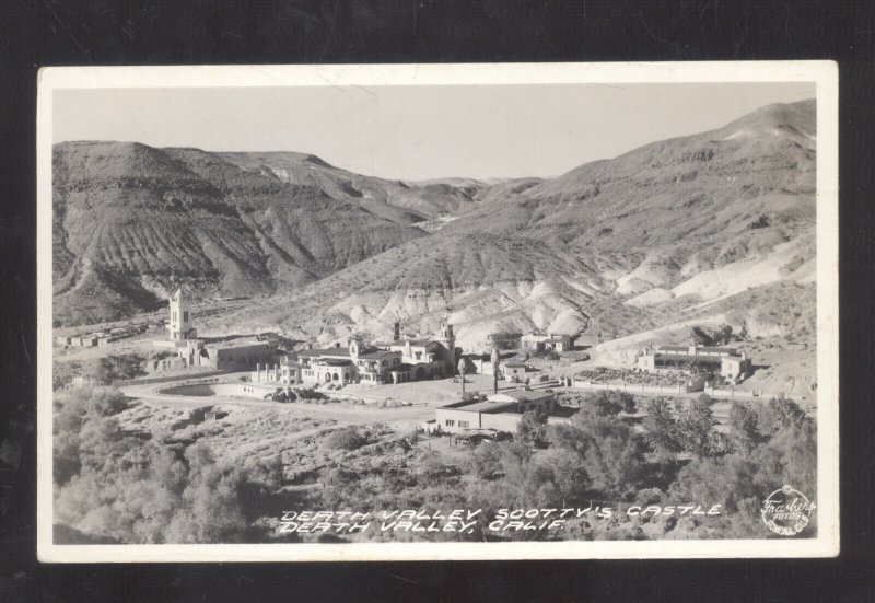 RPPC DEATH VALLEY CALIFORNIA SCOTTY'S CASTLE FRASHER REAL PHOTO POSTCARD