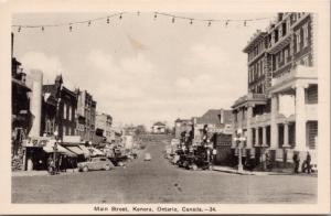 Main Street Kenora ON Ontario Picardy Cafe Rose Of The Rio Grande Postcard E30