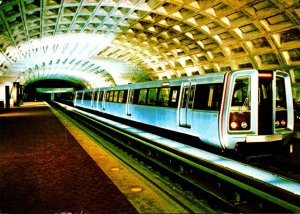 Washington D C Metro Station Rapid Rail Transit System High Speed Trains