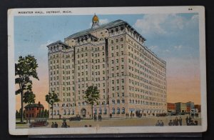 Detroit, MI - Webster Hall - 1926