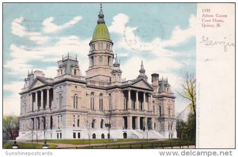 Adams County Court House Quincy Illinois 1906