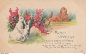 EASTER Rabbits & Child , 00-10s