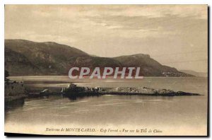 Postcard Old Surroundings Monte Carlo Cap Ferrat View Dog Tete