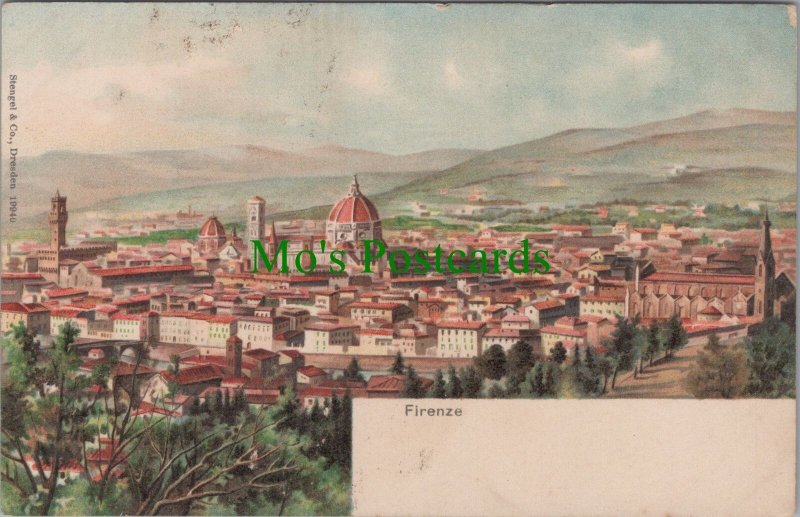 Italy Postcard - Art View of Firenze / Florence  RS34484