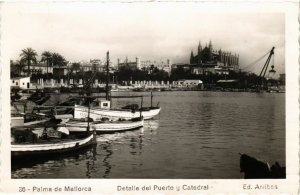 CPA AK Espagne Palma de MALLORCA - Detalle del Puerto y Catedral (317887)