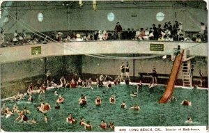 Long Beach, California - The Interior of the Bath House - c1907