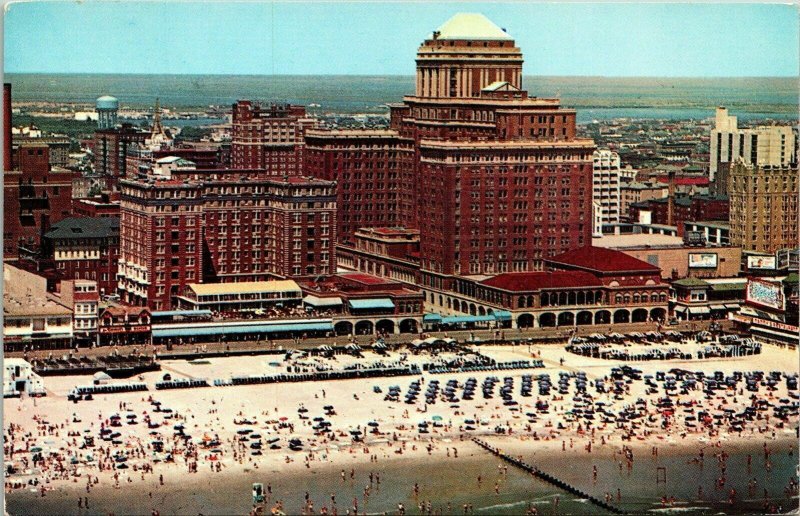 Chalfonte Haddon Hall Hotel Boardwalk Atlantic City NJ New Jersey VTG Postcard 