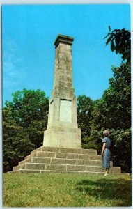 KINGS MOUNTAIN National Military Park, SC ~ CENTENNIAL MONUMENT c1960s  Postcard