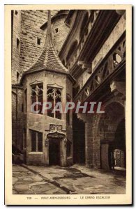 Postcard Old Hochk?nigsburg Grand Staircase