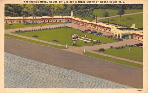 Washburn's Motel Court 2 miles north of Rocky Mount - Rocky Mount, North Caro...