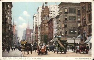 New York City NYC NY Fifth Ave Detroit Pub No. 12138 c1910 Vintage Postcard