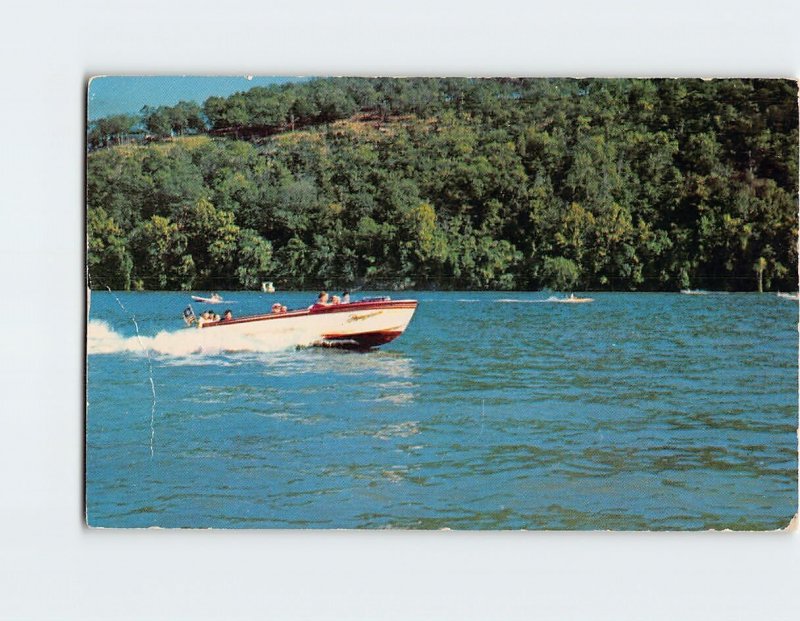 Postcard Flying Saucer On Beautiful Lake Taneycomo In The Ozarks, Missouri