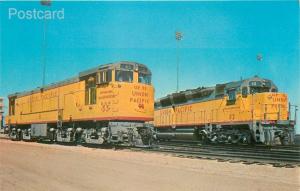 Railroad, Union Pacific, GE U-50, EMD DD-35, # 53 & 82, North Platte, Nebraska
