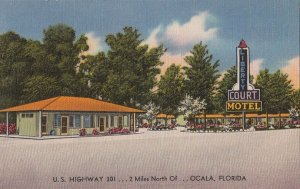 Postcard Liberty Motel Court Ocala FL