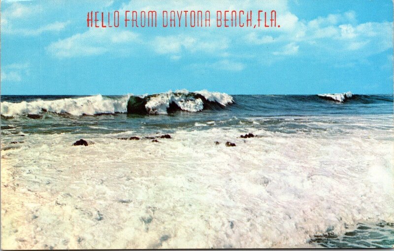 Hello From Daytona Beach Florida FL Postcard UNP VTG Dexter Unused Vintage 