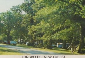 Longbeech New Forest Caravan Park Site Camping Hampshire 1970s Postcard