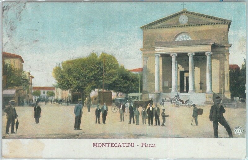 80749 - vintage postcard - province pistoia - montecatini term 1908-