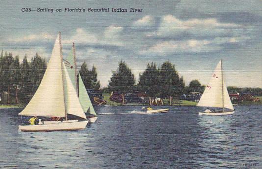 Sailing On Indian River Florida Curteich