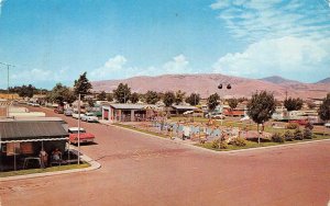 SALT LAKE CITY, UT Utah NATIONAL TRAILER PARK  Pool~50's Cars  ROADSIDE Postcard