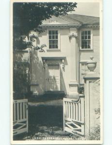 1940's rppc LADY PEPPERELL HOUSE Kittery Point - Near York & Portsmouth ME i8397