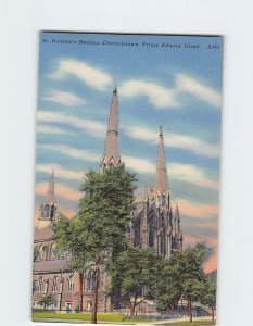 Postcard St. Dunstan's Basilica, Charlottetown, Canada