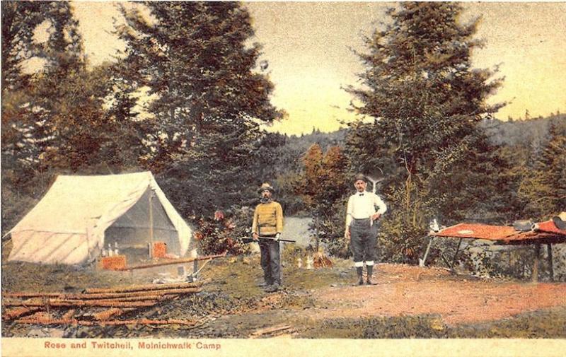 Moinichwalk Camp ME Rose and Twitcheil G. W. Morris Publisher Portland Postcard