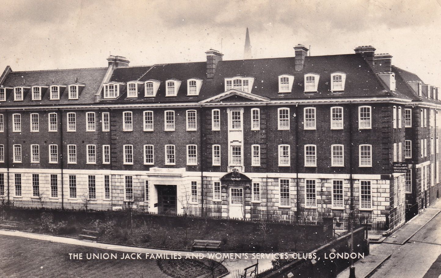 Union Jack Families & Women's Services Club London RPC Postcard