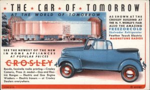 Automotive History CROSLEY Car Tomorrow Futurism 1939 New York World's Fair 