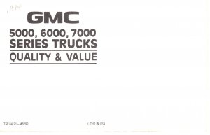 US    PC3518  GMC 5000, 6000, 7000 SERIES TRUCKS
