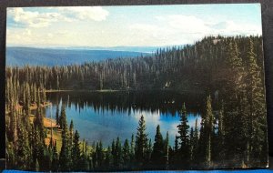 Silver Lake Snowy Range 1971 Wyoming Vintage Postcard