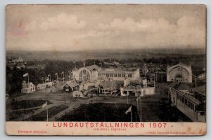 1907 Lund Exposition Sweden Lundautstallningen Industry Arts Crafts Postcard G41