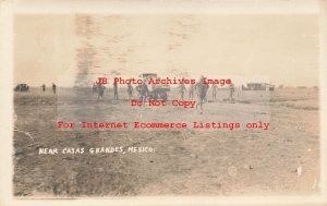 Mexico Border War, RPPC, US Army Soldiers with Truck near Casas Grandes Mexico