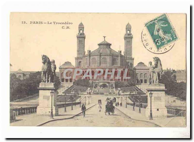 Paris (7th) Postcard Old Trocadero