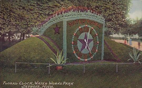 Floral Clock Water Works Park Detroit Michigan