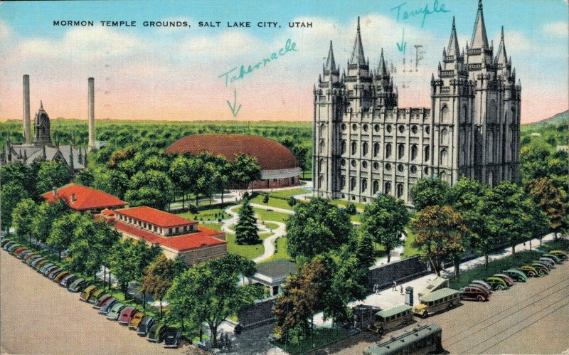 USA - Mormon Temple Grounds Salt Lake City Utah 04.28