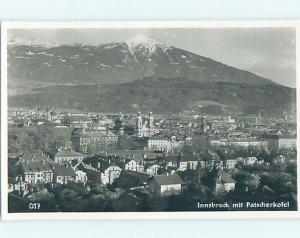 old rppc PANORAMIC VIEW OF TOWN Innsbruck Austria HM2092