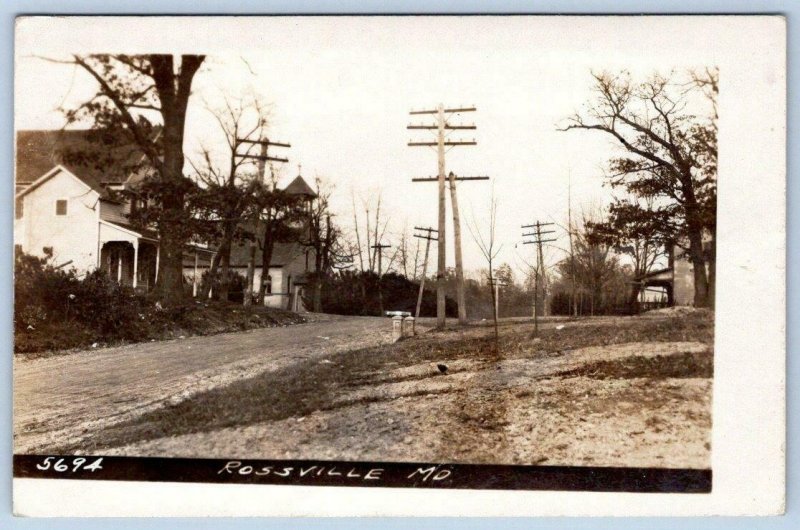 RPPC ROSSVILLE MD MARYLAND BALTIMORE COUNTY EARLY VIEW PHILADELPHIA & RIDGE RDS