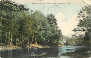 Exeter Hampshire 1909 Fresh River Gilman Park Simon postcard 6079