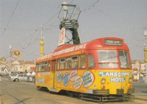 Brush Railcoach 634 Pleasure Beach Lansdowne Hotel Tram Bus Blackpool Postcard