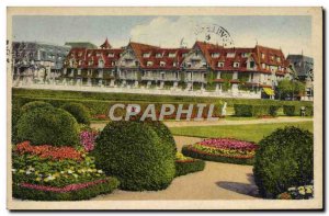 Old Postcard Deauville La Plage Fleurie Hotel Normandy