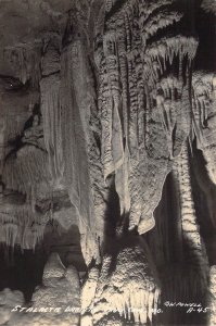 RPPC,Stalactic Drapery, Fairy Cave(Talking Rocks Cave),Branson MO,Old Post Card