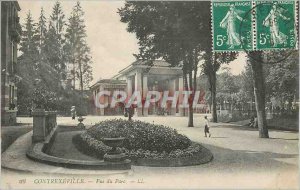Old Postcard Contrexeville View Park