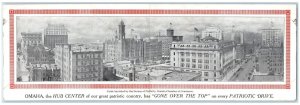 1918 Panorama View Of Omaha Chamber Of Commerce Omaha Nebraska Posted Postcard