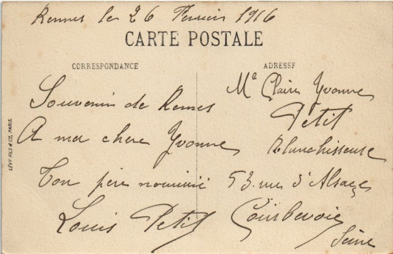 CPA Rennes Le Lycee (1235897)