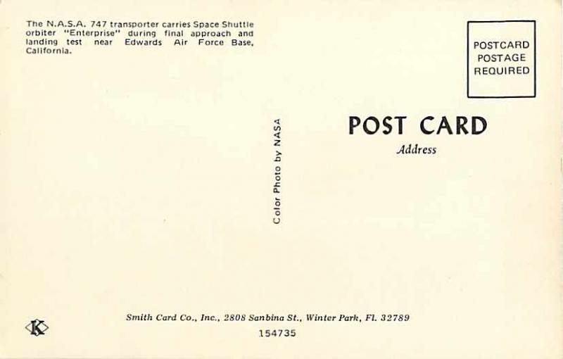 N.A.S.A. 747 Carries Space Shuttle Obiter Enterprise Chrome