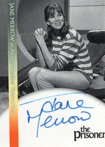 Jane Merrow in The Prisoner TV Show Rare Hand Signed Photo Card