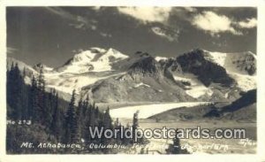 Real Photo Mt Athabasca Jasper Park Canada 1947 