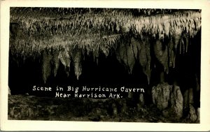 Scene in Big Hurricane Cavern Cave Interior Harrison Arkansas AR UNP Postcard C8